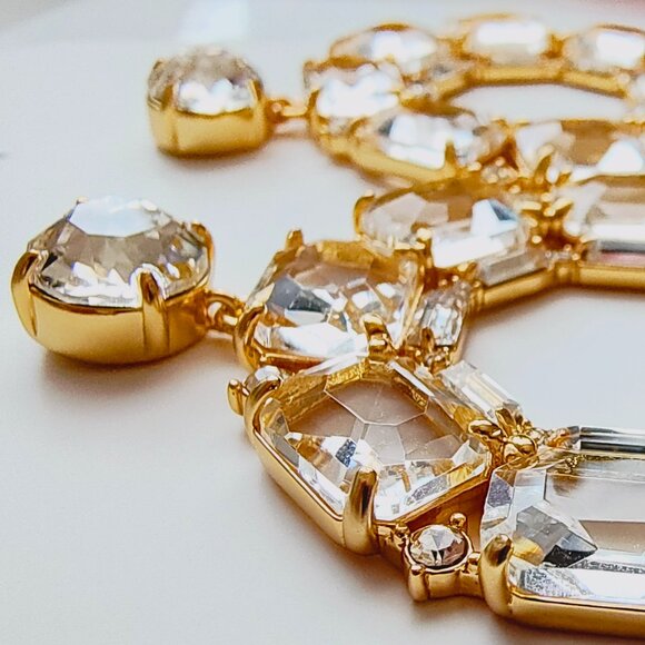 NWT J.CREW Faceted-crystal hoop earrings - Picture 4 of 11